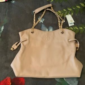 Tory Burch Marion Bag Slouchy Tote Light Oak - Brand new